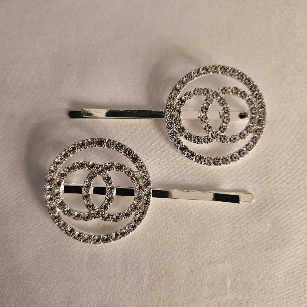 Elegant Silver Hair Clips